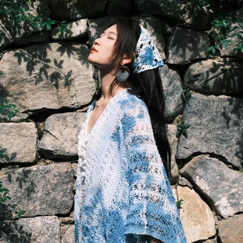 2025 Летний кардиган в этническом стиле - Женский легкий шаль для офиса и путешествий