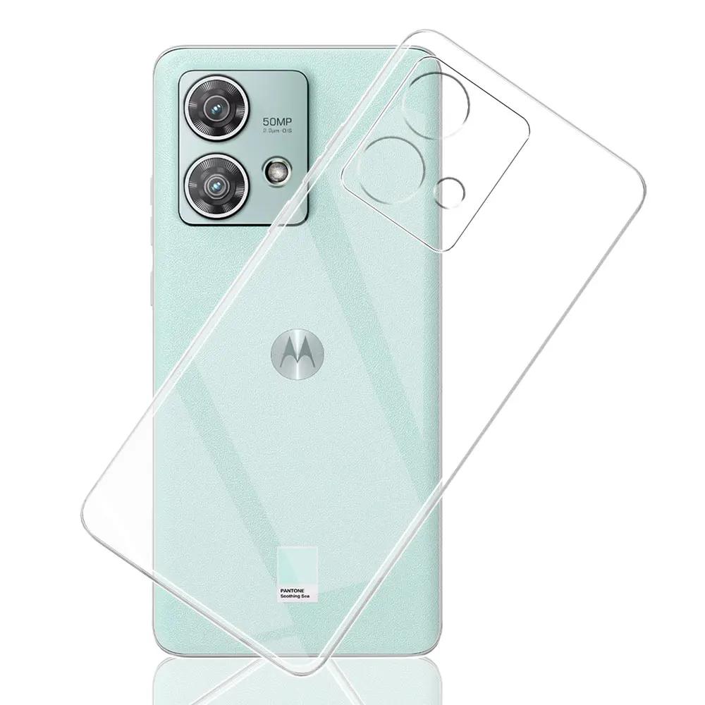 Для Motorola Edge 40 Neo Чехол Задняя крышка Прозрачный Силиконовый Мягкий ТПУ Чехол Для Moto Edge 40 Pro Бампер Coque Для Moto Edge 40 Fundas