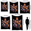 Six Paths Pain Cartoon Printed Blanket Allseason Fleece Blanket For Bedroom Sofa Bed Home Decor Memorial Gift