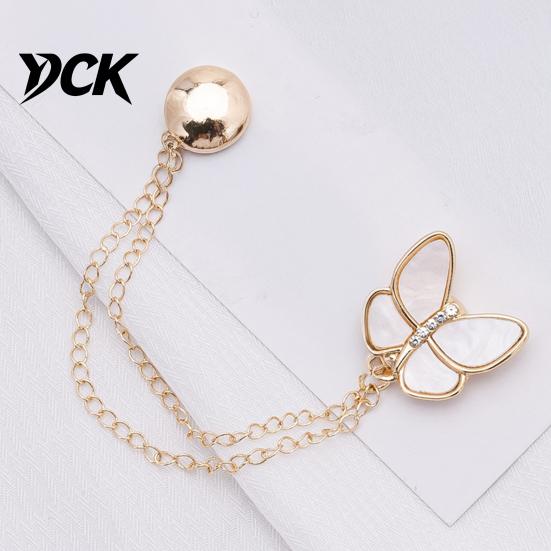 Reusable Magnetic Fastener Clothing Clips, Butterfly Flower Four-Leaf Clover Shirt Clips for Women, No Sew Button Pin Clothes Pins Sleeves,