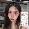 Реалистичные 3D Наклейки-Татуировки Шрамы 6 Листов Временные Водонепроницаемые Наклейки Раны для Хэллоуина Розыгрыша Вечеринки Косплея