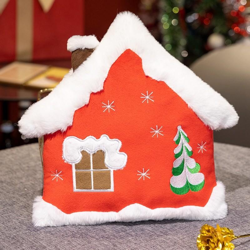 Gingerbread Man Snowman Christmas Tree Plush Daoll Pillow For Festive Home Decoration