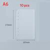 10Pcs A4 A5 A6 A7 Inner Paper Separator Matte Binder Organizer Baffle  For Binder Planner