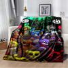 New *Five Nights at Freddy's* blanket featuring 3D prints of game characters; soft, horror-game-themed design.02