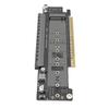Адаптер PCIe 5.0 X16 на две M.2 M-Key, карта расширения M.2 PCIE NVMe, поддержка разделения X8 X4 X4 для высокоскоростного расширения SSD