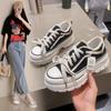 Thick-soled Retro Summer Ins Korean Version of The White Shoes Women's All-match Casual C Women's Canvas Shoes