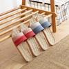 Linen Massage Slippers: Summer Non-Slip Home Footwear for Men and Women