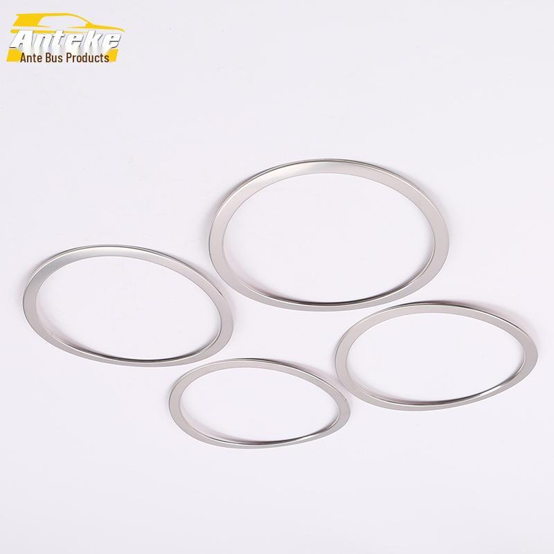 Ant Stainless Steel Speaker Cover Trim for 2016 Qashqai Door Audio