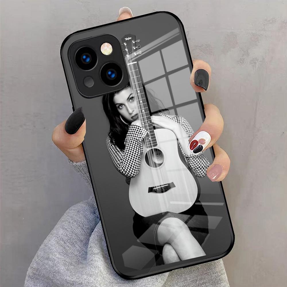 Легендарный Чехол Для Телефона Amy Winehouse Для IPhone 17 Pro Max 16 15 14 Pro Max 13 11 X Xs Xr 8 7Plus Стеклянная Крышка