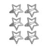 6pcs Five-Pointed Star Hair Clip Sparkling Hairpins Barrettes Sweet Hair Side Clip Hair Accessory for Kid Teens Girls
