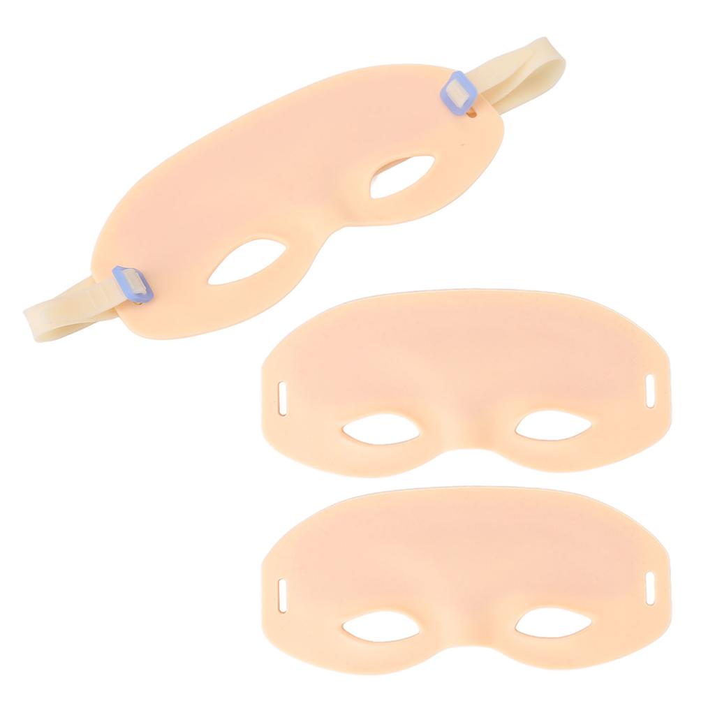 3 шт. Силиконовая плюшевая кожа для практики микроблейдинга с эластичной регулируемой лентой, носимая повязка на голову для практики татуажа бровей