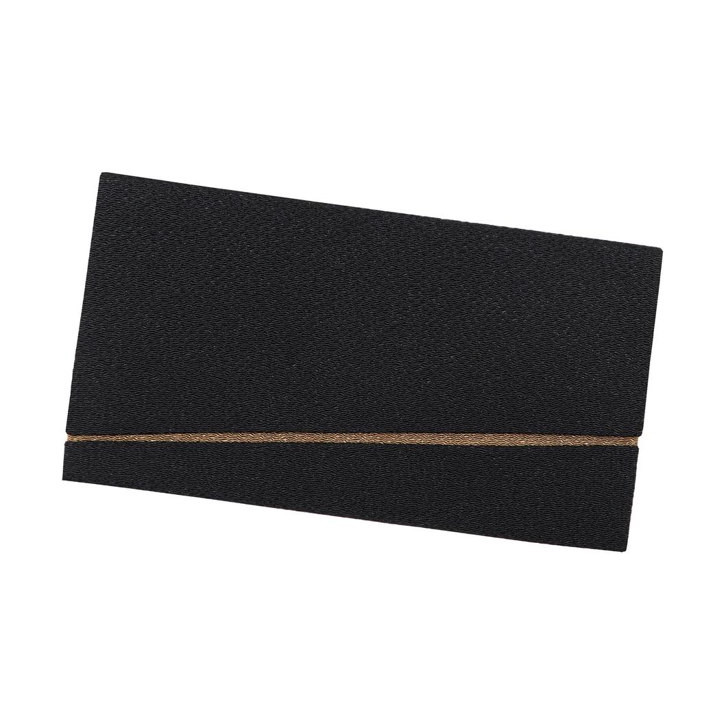Osaka Choseido Fukusa for Men and Suitable for Both Celebrations and Made In Gold Envelope Wrapping Message Black (Crepe) Women, Condolences, Japan,