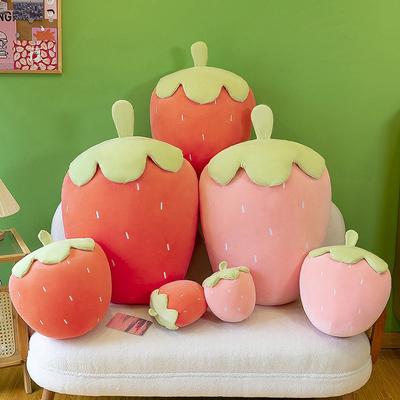 Имитация большой клубники, подушка для бросания, милая плюшевая игрушка-кукла, большая, для девочки, фруктовая подушка-кукла