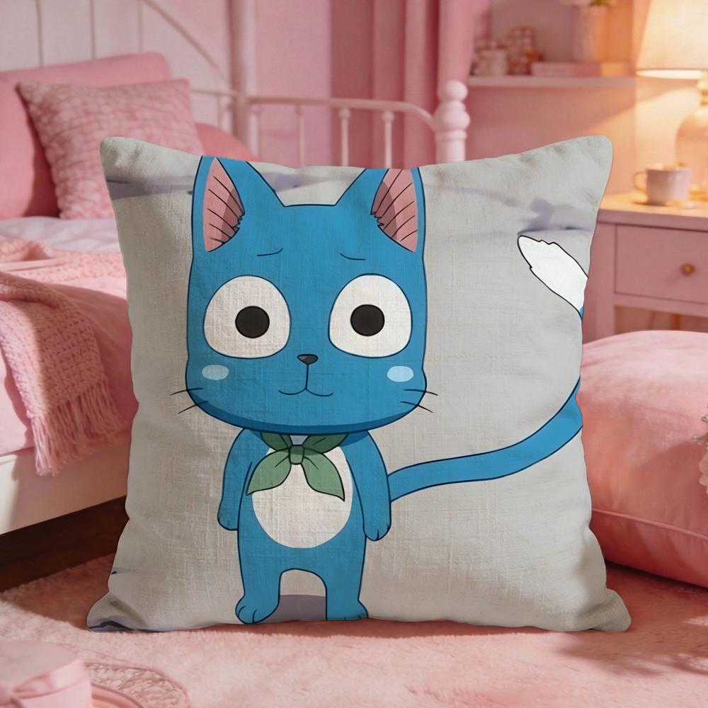 fFAIRY TAIL anime Cushion Cover Premium Comfort Reversible Pillow Cove Two in One Design for Any Room  Car Interior