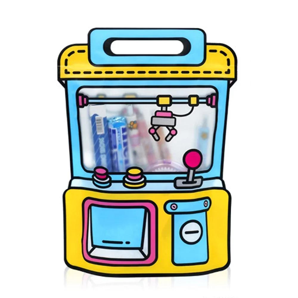 Мультяшный подарочный пакет, симпатичная машина-коготь, матовые самозакрывающиеся пакеты-молнии для детей, конфет, печенья, закусок, пластиковая упаковка для запечатывания, карманы