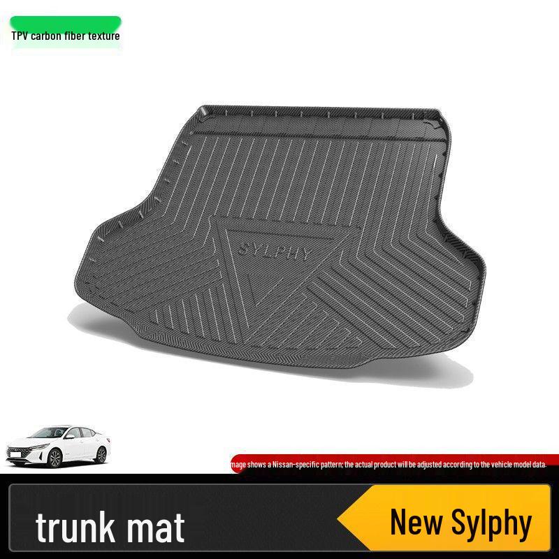 Коврик в багажник для Dongfeng Nissan: Sylphy, Qashqai, Teana, X-Trail, Terra, Qirida, Kicks, Murano, Paladin, Tu Da Tu.