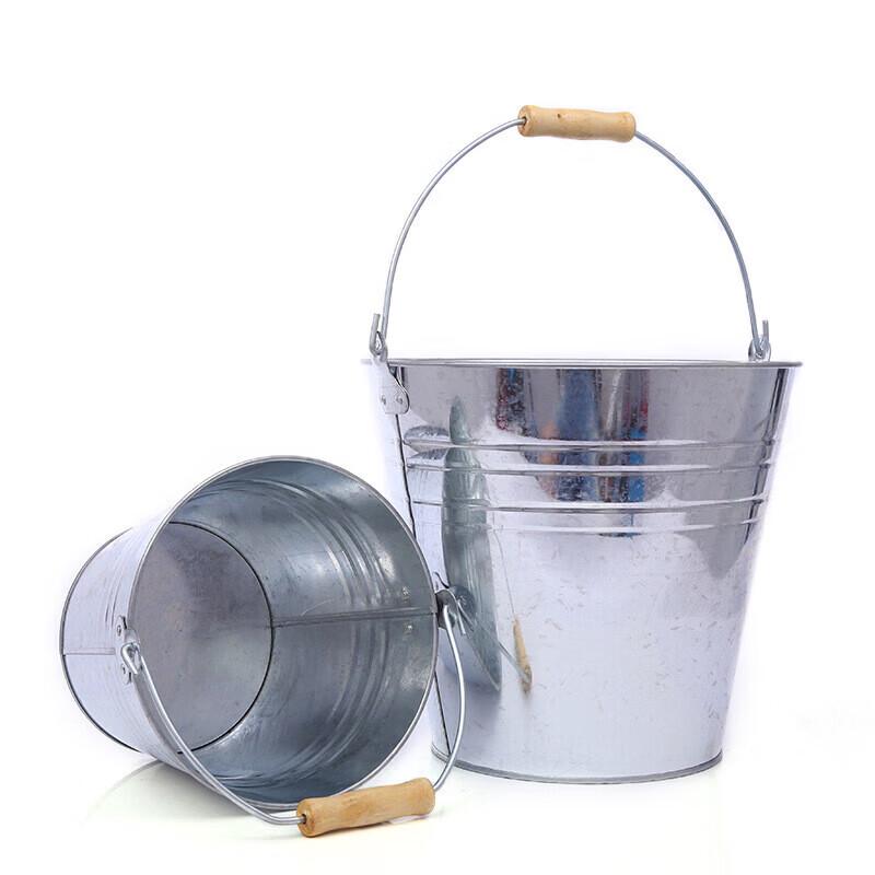 E-Langyan Portable Galvanized Metal Water Bucket