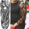 1 PC 480*170MM Full Arm Temporary Tattoo Sticker Sleeve Men Women Fashion Sexy Fake Tattoo Wolf  Lion Tiger Painting Tattoo Skull Angel Tattoo