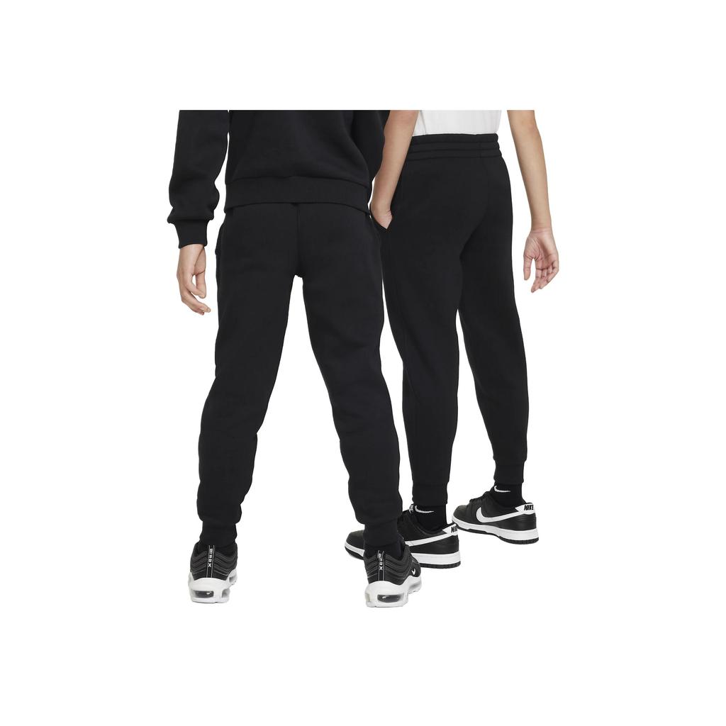 Nike Sportswear Club Fleece Logo Embroidered Elastic Waist Knit Joggers Kids Bottoms Black FD3008-010