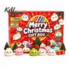 Unique Christmas Collectible Figures Advent Calendar with Squeeze Toys, Cute Silicone Dumpling Figures, Surprise Gift Set Stress Relief Sensory Fidget