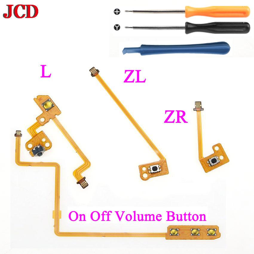 JCD 1set L/R SL SR Button Key Flex Cable Replacement Parts For Switch JoyCon NS L/R Game Controller With Screwdriver Tool