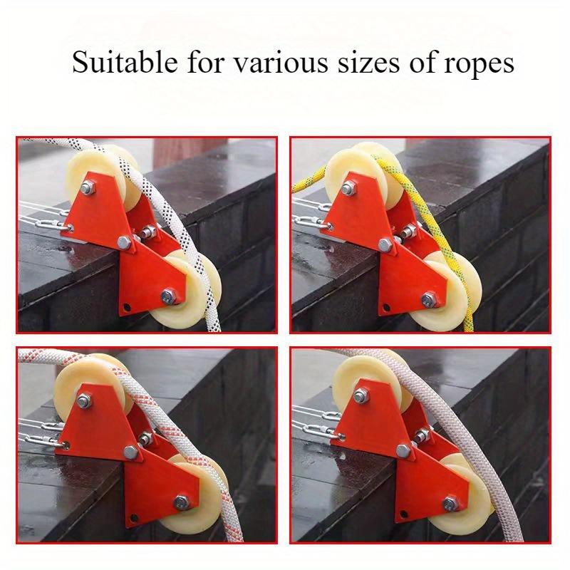 Универсальный складной ручной шкив - Идеально подходит для натяжения троса, конструкция, удобная для изгиба, идеально подходит для высотных работ и подъема материалов.