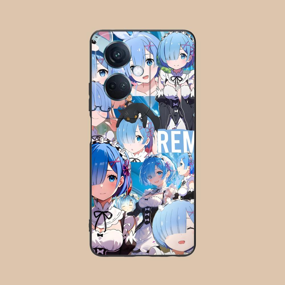 Чехол для мобильного телефона ReZero Rem Waifu для OPPO Find X9 X8 X7 X6 X5 X3 X2 Plus s Pro Ultra Lite Цветная Печать Чехол Чехол Красивый