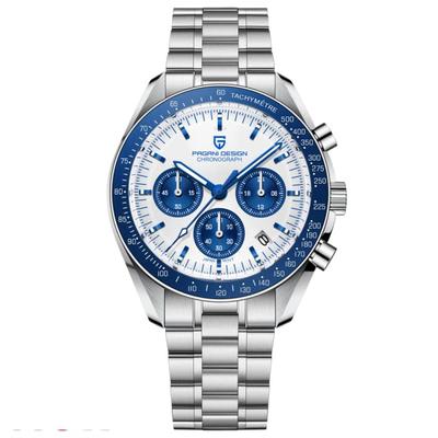 Мужские часы Pagani Design, Сделано в Японии, Кварцевый механизм SEIKO, Хронограф Speedmaster, с корпусом, Водонепроницаемые, Деловые/Рабочие Классические часы, Нержавеющая сталь