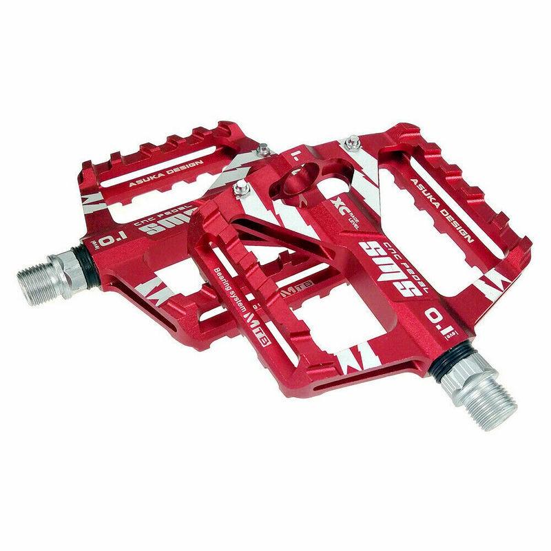 Mountain Road Bike Aluminum Alloy Practical Pedals Flat Platform Bicycle Pedal 1Pair Suitable Outdoor Bike Sport Tools Accessory
