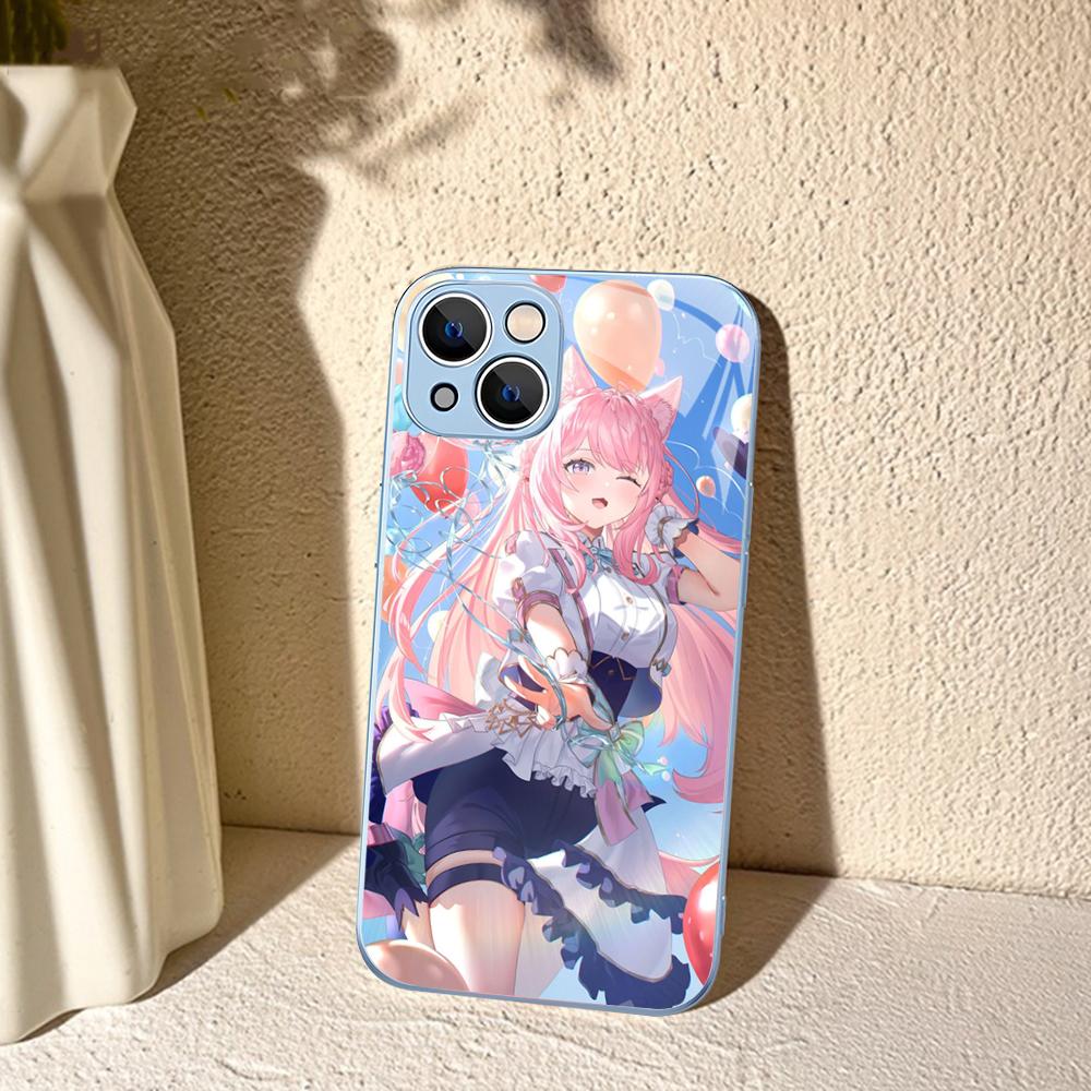 Чехол для телефона Nekopara Chocola Vanilla для iPhone 14 13 12 Mini 11 Pro XS Max X XR 14 Plus Закаленное стекло