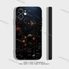 Космос Для Галактики Вселенной Прозрачный Силиконовый Чехол для iPhone 17,16,15,14,13,12,11,Pro,Max,Mini,XS,X,8,Plus Ударопрочный Черный Чехол