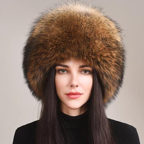 Горячая Распродажа 100% натуральная Лисья Шапка Женская Кепка Толстая Меховая Шапка Зимняя Теплая Шапка Женская Мода Для Женщин Шапка С Ушами Шапка