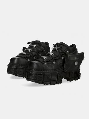 Модные женские ботильоны на платформе в панк-стиле, женские мотоботы, модная женская обувь на массивной подошве, с металлическим декором, черные, БОЛЬШИЕ женские ботинки, новые