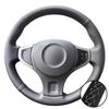 Car Accessories Braid Perforated Non-slip Microfiber Leather 2009-2014 Samsung QM5 Steering Wheel Cover For Renault Koleos
