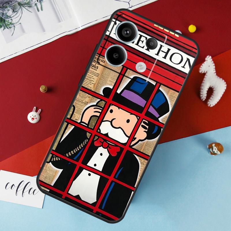 Dollar M-Monopolys Case For Xiaomi Redmi 12 13C 12C 10C 9C Redmi Note 13 9 10 11 12 Pro 9S 10S 11S 12S Cover