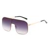 New large frame sunglasses, European and American personalized metal frame glasses Internet celebrity INS fashion sunglasses women