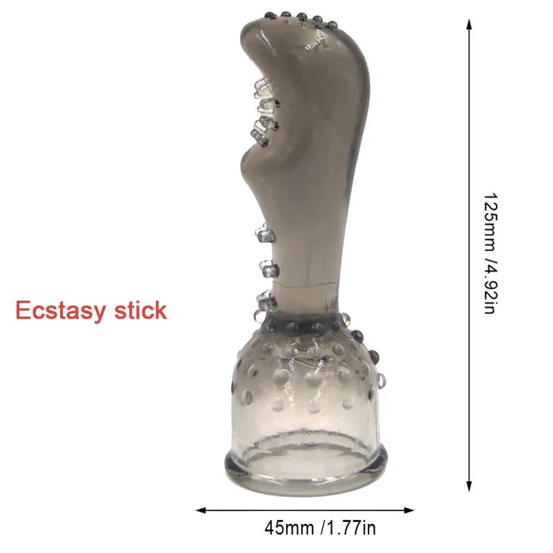 G-точка Стимулирующий Вибратор Насадка Эротические Аксессуары AV Стержень Насадка Волшебная Палочка Насадка Взрослые Секс-Игрушки для Женщин Массажер