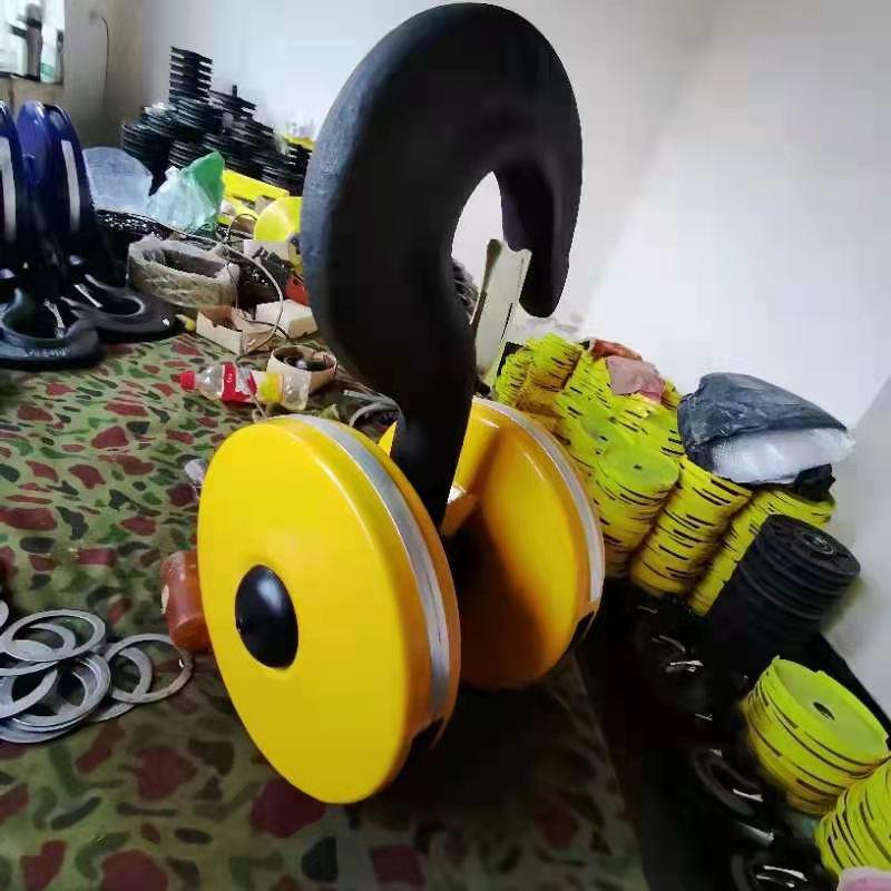 Wire Rope Electric Hoist Lower Hook, Overhead Crane Trolley Accessory - 0.5T/1/2/3/5/10 Tons