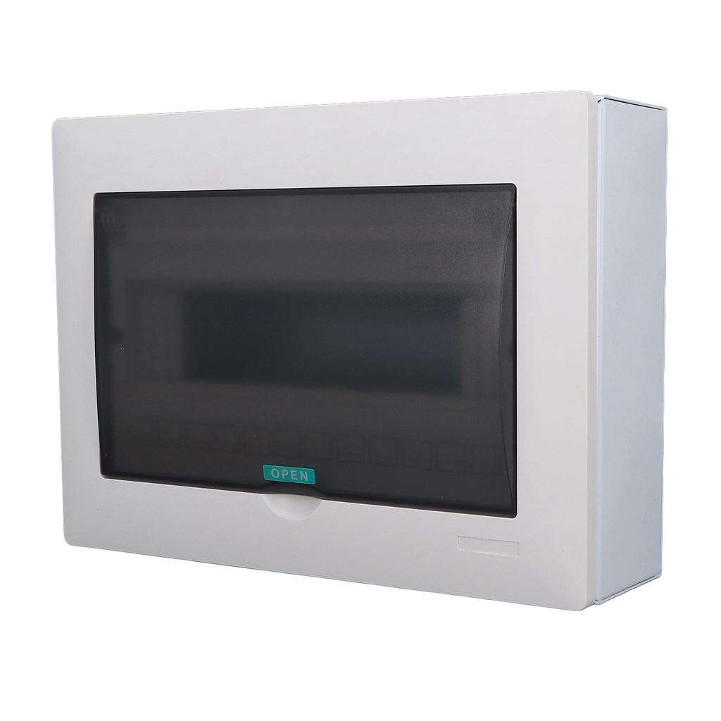 Распределительная коробка защита 12 модулей накладная автоматический выключатель DIN-рейка прозрачная крышка