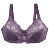 Large Size Bra Lace Gathering Steel Ring Underwear Adjustment Type Large Chest Small Breast Bra Cover