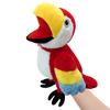Bird Soft Stuffed Toy Doll Parrot Owl Eagle Flamingo Peacock Cospaly Plush Doll Educational Baby Toys Kawaii Hand Finger Puppet