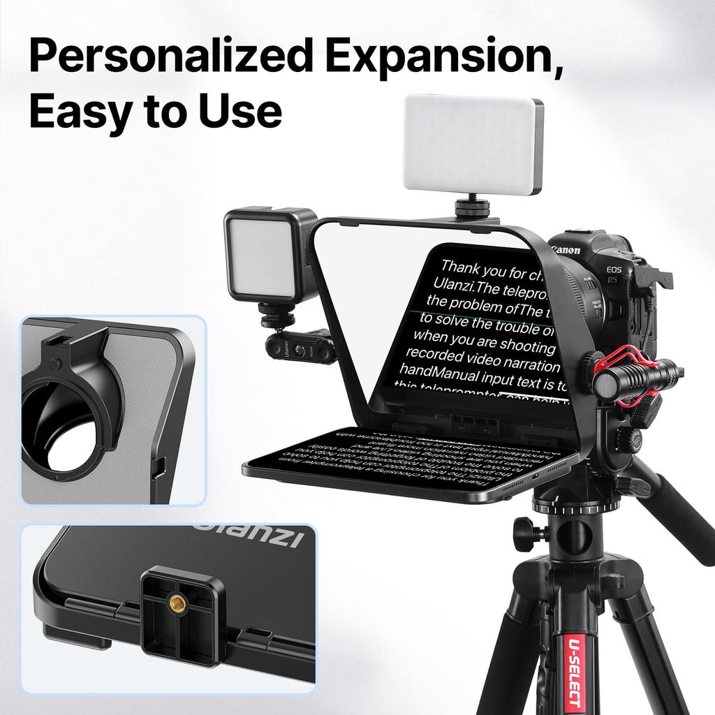 Ulanzi RT02 Universal Teleprompter for Tablets and Smartphones with Remote Control