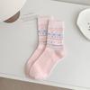 Socks Women'S Mid-Tube Socks Cute Bow Pile Socks Polka Dot Dog Vintage Light Gray Women'S Socks