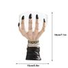 Halloween Witch Hands Haunted Skull Snack Bowl Stand Resin Snack Basket Creative Candy Fruit Bowl Holder Desktop Ornament Home