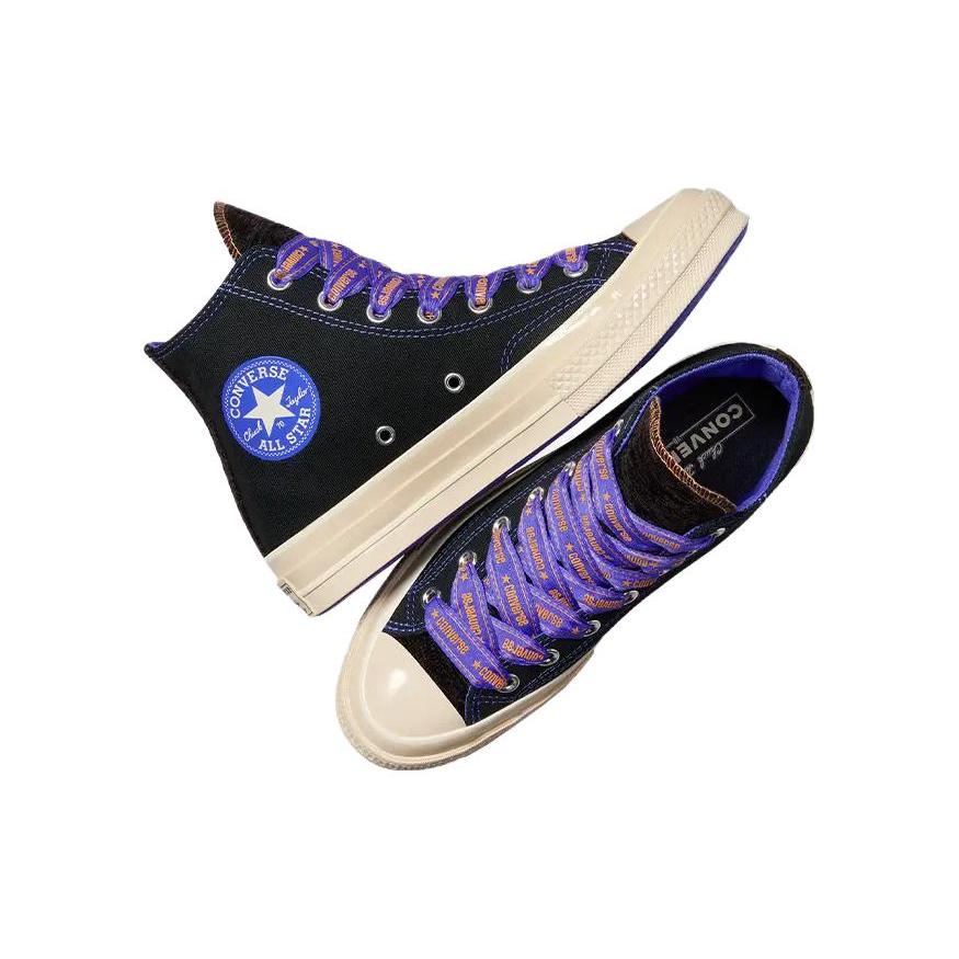 Chuck 70 Converse High 'Шнурки-ленты - Черно-синее пламя' A07976C
