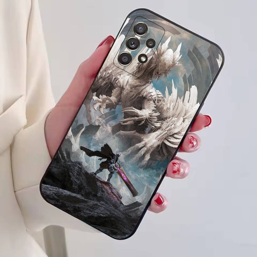 Чехол для телефона игры Monster H-Hunter Черный Силиконовый Мягкий Для Samsung S25,S24,S21,S22,S23,S30,Ultra,S20,Plus,Fe,Lite