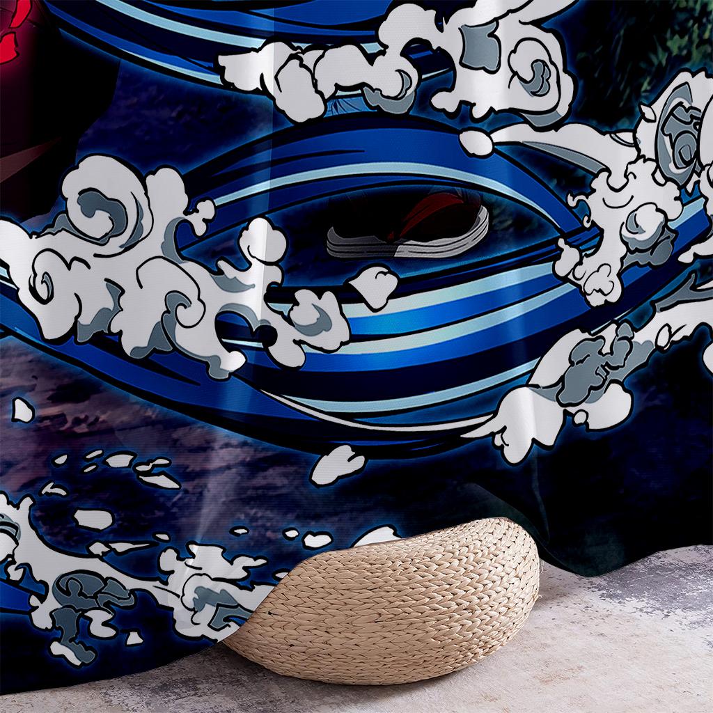 2 шт. японские - кровавые аниме узоры печатные шторы, анимированные мультфильмы, кармашки для детской комнаты декоративные шторы