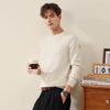 KEMENBOKA Men's Round Neck Pure Wool Sweater