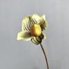 Real Touch Artificial Paphiopedilum Flower 3D Printed Faux Phalaenopsis Branches  Home Decor