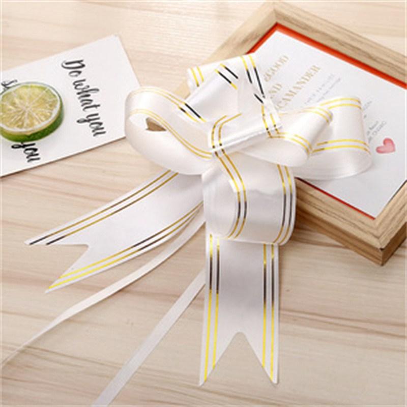 Bowknot Fruit Basket Bow Flower Wedding Ribbon Wedding Ribbon Handle Decorative Handmade Car Door
